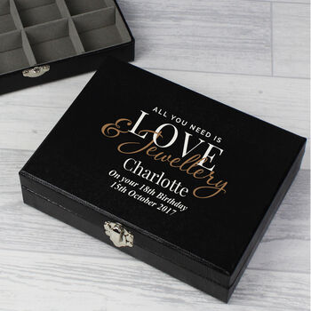 Personalised Love And Jewellery Organiser Box, 5 of 6