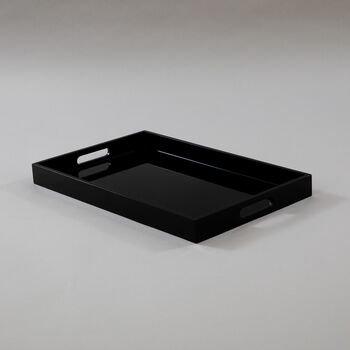 Handcrafted Lacquered Rectangular Serving Trays, 5 of 12