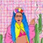 Frida Illustrated Art Print | Icon Wall Art, thumbnail 2 of 2