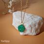Myanmar Jade Flower Pendant Necklace, thumbnail 1 of 5