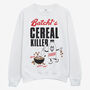 Cereal Killer Men's Slogan Sweatshirt, thumbnail 2 of 4