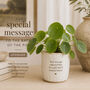 Personalised 7th Copper Anniversary Plant Pot | Optional Copper Metallic Paint Infill, thumbnail 7 of 8