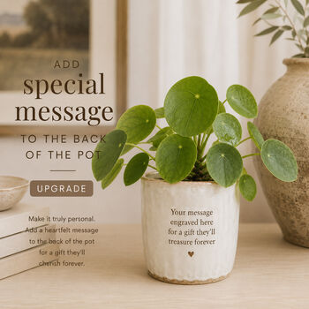 Personalised 7th Copper Anniversary Plant Pot | Optional Copper Metallic Paint Infill, 7 of 8