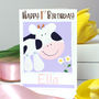 Personalised Farm Cow Age Birthday Card, thumbnail 7 of 9