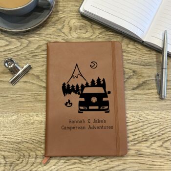 Personalised Campervan Travel Journal Notebook, 2 of 5