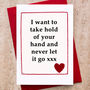 'Hold Your Hand' Anniversary Card, thumbnail 1 of 2