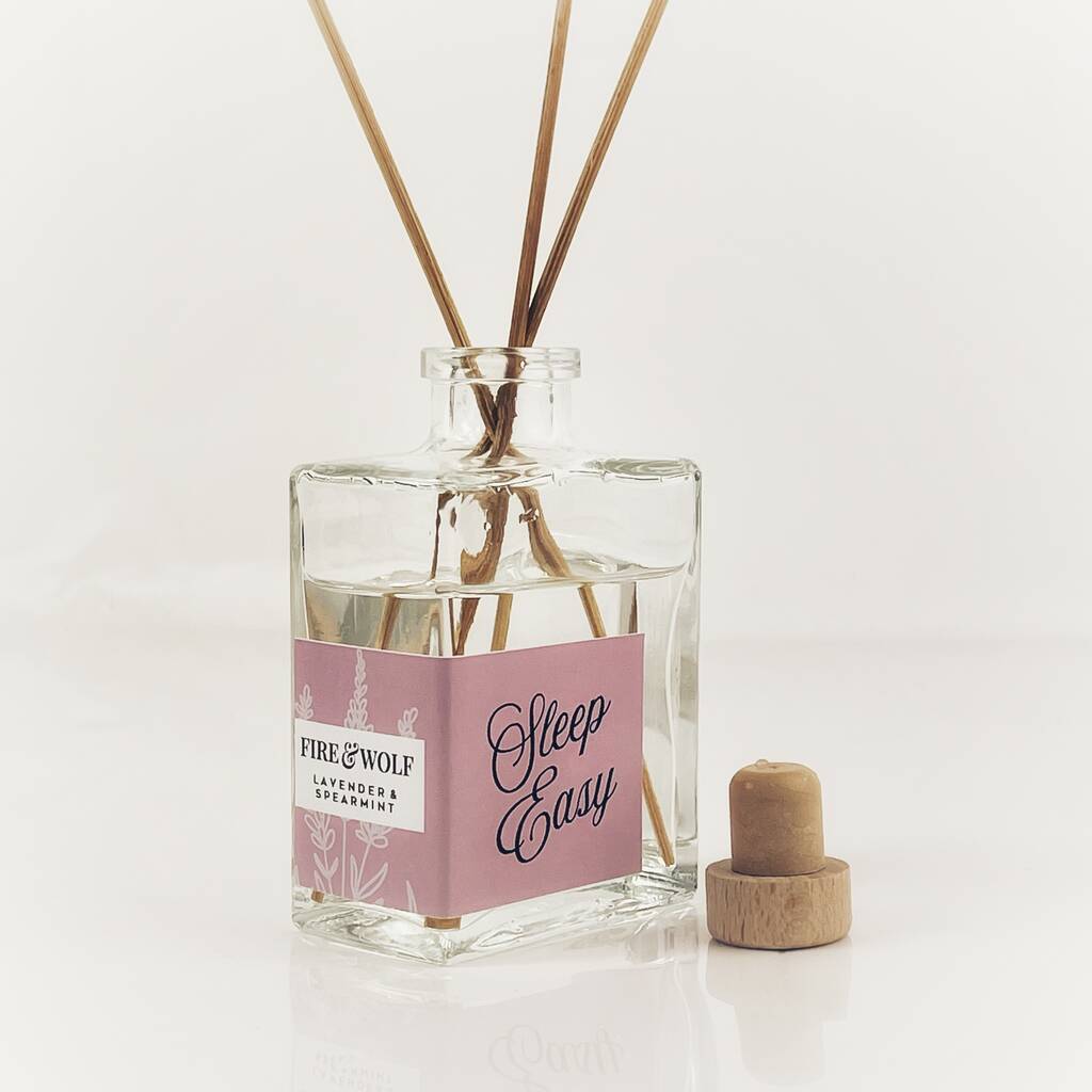 Sleep Easy Reed Diffuser Spearmint And Lavender By Fire and Wolf