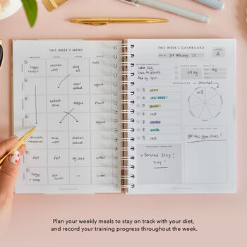 Meal And Fitness Planner | 12 Week Fitness Journal, 7 of 8