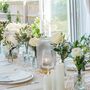 Cordless Grey Ribbed Glass Lamps, thumbnail 2 of 3
