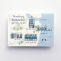Seaside Wedding Venue Map Invitation, thumbnail 1 of 5
