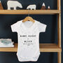 Daddy / Mummy + Baby Personalised Baby Grow, thumbnail 1 of 12