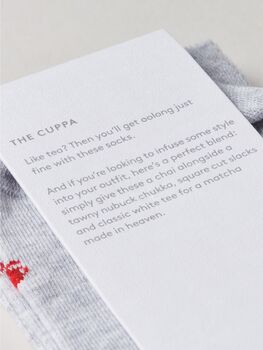 The Cuppa – Luxury Tea Themed Socks, 6 of 8