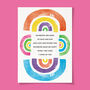Rainbow Friendship Poem Greeting Card, thumbnail 4 of 4
