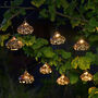 Set Of 10 Solar Maroc Lantern String Lights, thumbnail 2 of 2