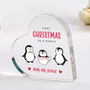 Personalised First Christmas Family Heart Plaque Gift, thumbnail 1 of 5