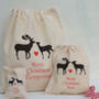 Personalised Christmas Reindeer Gift Bags, thumbnail 4 of 4