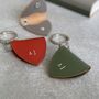 Personalised Recycled Leather Plectrum Keeper Keyring, thumbnail 1 of 5