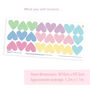 Colourful Heart Wall Stickers, thumbnail 3 of 3
