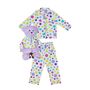 Bubbles Hug Me Girls Pyjama Set With Matching Mega Size Teddy Bear, thumbnail 5 of 6