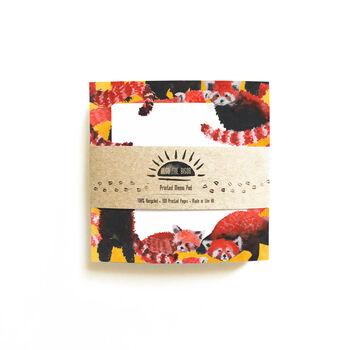 Pack Of Red Pandas Print Memo Pad, 4 of 7