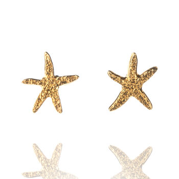 Starfish Stud Earrings In Solid 925 Sterling Silver, 3 of 7