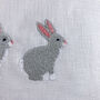 Children's Rabbit Embroidered Nursery Cushion, thumbnail 3 of 5