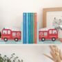 Personalised Red Fire Engine Bookends, thumbnail 1 of 7