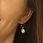 Freshwater Pearl Hoop Earrings, thumbnail 3 of 5
