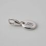 Pebble Personalised Solid Silver Charm, thumbnail 6 of 12