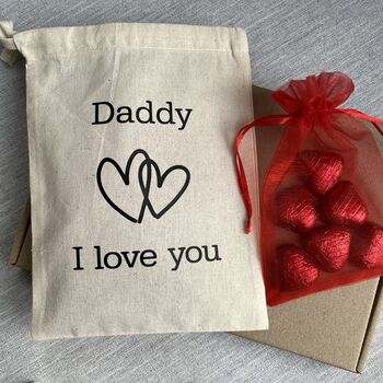 Personalised Valentine's Day Heart Chocolates Bag, 3 of 5