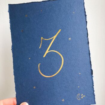 Navy Celestial Table Numbers, 5 of 10