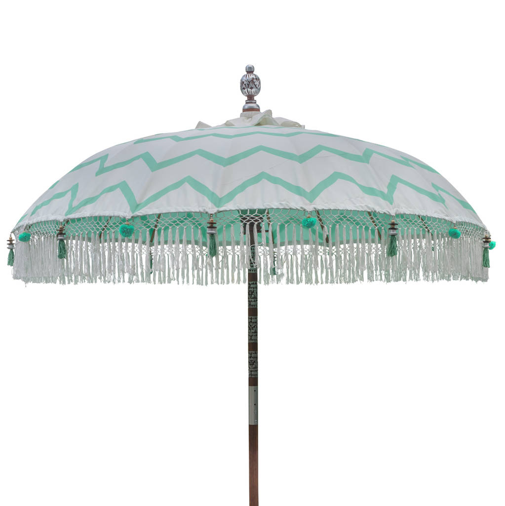 Chevron Tassel Parasol By East London Parasol Company