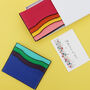 Bold Colour Genuine Leather Card Holder Six Slots, thumbnail 4 of 6