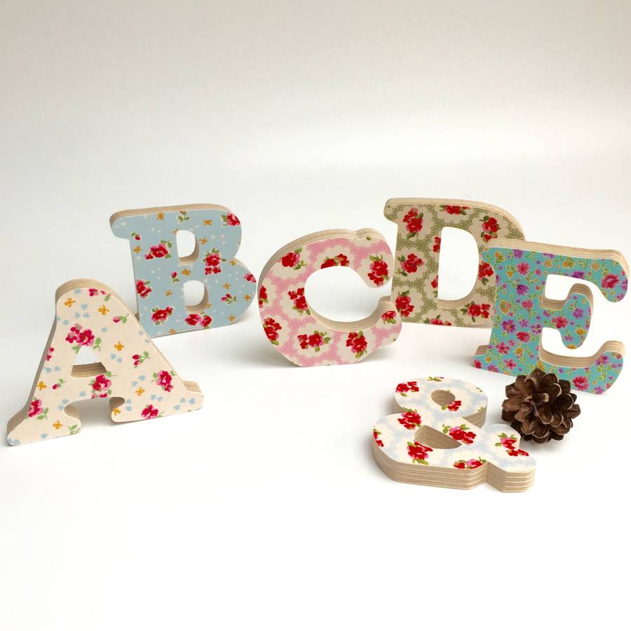 Retro Style Large Wooden Letters, 1 of 6