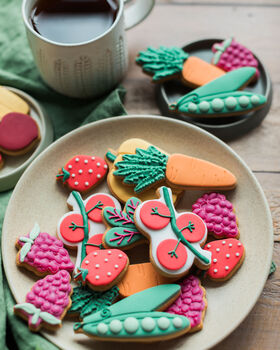 Personalised Jar Of Gardeners Fruit And Vegetable Biscuits, 8 of 8