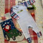 Vintage Tractor Christmas Sleepsuit, thumbnail 2 of 2