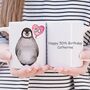Penguin 50th Birthday Mug, thumbnail 1 of 2