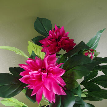 Artificial Dhalia Flowering Plant Pink, 2 of 2