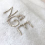 Cashmere Bridal Shawl With Personalised Monogram, thumbnail 4 of 7