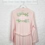 Bride Pink Floral Wedding Dressing Gown, thumbnail 1 of 2