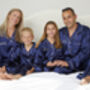 Personalised Navy Satin Family Set Pyjamas, thumbnail 8 of 11