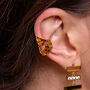 Tall Splash Ear Cuff In Gold Vermeil, thumbnail 2 of 3