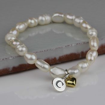 Personalised Children's Pearl And Heart Bracelet, 8 of 9