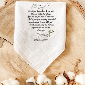 Wedding Gift For Parents, Handkerchief For Mum And Dad, 5 of 6