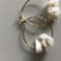 Healing Crystal Gold Plated Hoop Earrings, thumbnail 2 of 4