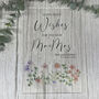 Floral Personalised Guest Book Sign Clear A5 With Custom Names And Date, thumbnail 3 of 6