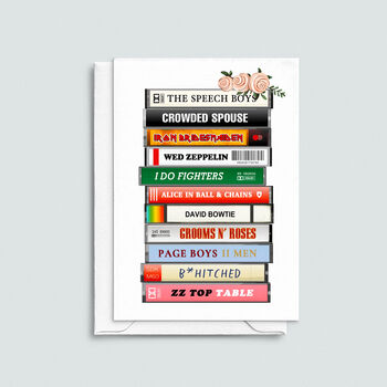 Funny Music Themed Wedding Card, 4 of 4