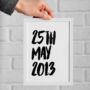 Special Date Personalised Print Valentine's Gift, thumbnail 1 of 6
