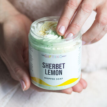 Lemon Sorbet Whipped Soap – Fluffy Citrus Body Cleanser, 2 of 9