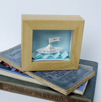 Little Personalised Paper Boat Artwork, 7 of 8
